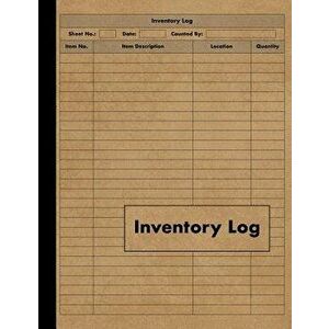 Inventory Log: Large Inventory Log Book - 120 Pages for Business and Home - Perfect Bound, Paperback - Red Tiger Press imagine