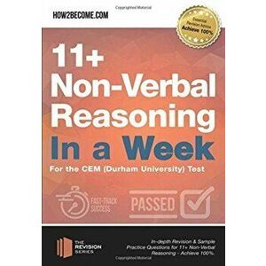 11+ Non-Verbal Reasoning in a Week. For the CEM (Durham University) Test, Paperback - *** imagine