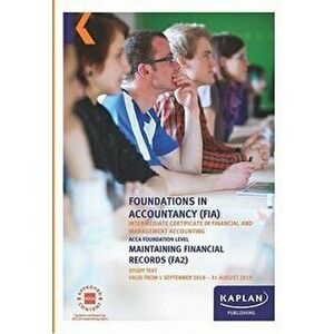 FA2 - MAINTAINING FINANCIAL RECORDS - STUDY TEXT, Paperback - *** imagine