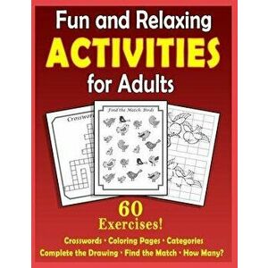 Fun and Relaxing Activities for Adults: Puzzles for People with Dementia [Large-Print], Paperback - Mighty Oak Books imagine