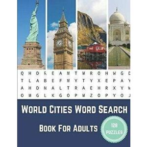 World Cities Word Search Book For Adults: Large Print Puzzle Book Gift With Solutions, Paperback - Nzactivity Publisher imagine