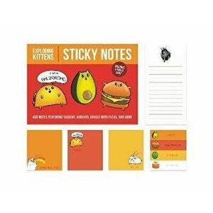 Exploding Kittens Sticky Notes: 488 Notes Featuring Tacocat, Avocato, Royale with Fleas, and More - Exploding Kittens LLC imagine