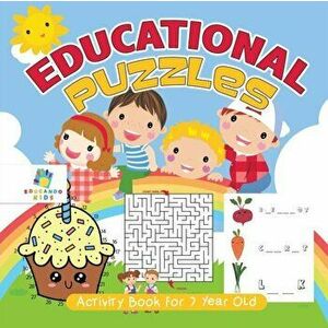 Educational Puzzles Activity Book for 7 Year Old, Paperback - Educando Kids imagine