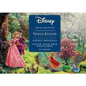 Disney Dreams Collection Thomas Kinkade Studios Disney Princess Color Your Own Postcards, Board book - Thomas Kinkade imagine