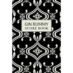 Gin Rummy Score Book: 6x9, 110 pages, Keep Track of Scoring Card Games Black, Paperback - Ostrich Lane Co imagine
