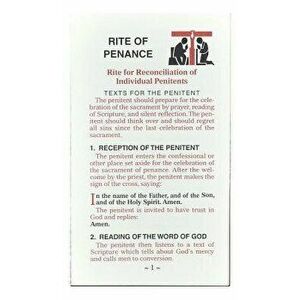 Rite of Penance Card for the People, Paperback - Catholic Book Publishing & Icel imagine