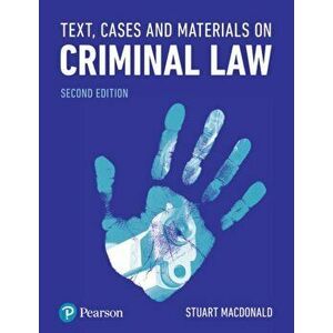 Text, Cases and Materials on Criminal Law, Paperback - Stuart Macdonald imagine