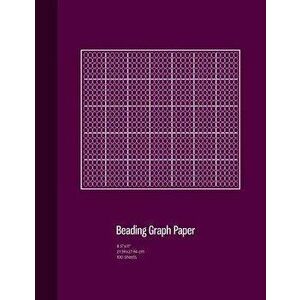Beading Graph Paper: Peyote Stitch Graph Paper, Seed Beading Grid Paper, Beading on a Loom, 100 Sheets, Purple Cover (8.5"x11"), Paperback - Graphyco imagine