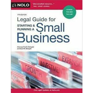Legal Guide for Starting & Running a Small Business, Paperback - Fred S. Steingold imagine
