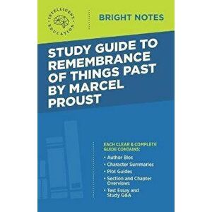 Study Guide to Remembrance of Things Past by Marcel Proust, Paperback - *** imagine