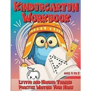 Kindergarten Workbook Ages 4 to 5 Letter and Number Tracing Practice Writing Your Name: Handwriting Practice Worksheet with Cute Owl Bird Design - *** imagine