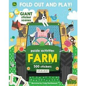 Farm: 500 Stickers and Puzzle Activities: Fold Out and Play!, Paperback - *** imagine