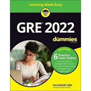 GRE 2022 for Dummies with Online Practice, Paperback - Ron Woldoff imagine