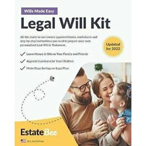 Legal Will Kit: Make Your Own Last Will & Testament in Minutes...., Paperback - *** imagine