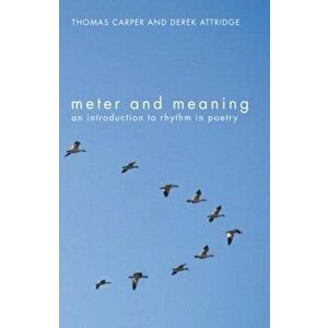 Meter and Meaning. An Introduction to Rhythm in Poetry, Paperback - Derek Attridge imagine