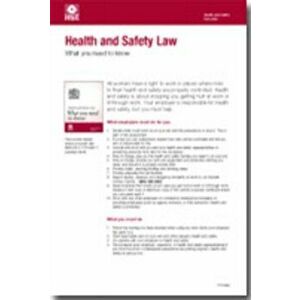 Health and safety law. what you should know foldable pocket cards (pack of 25), Paperback - Great Britain: Health and Safety Executive imagine