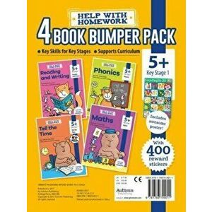 5+ Pack - Maths, Phonics, Reading and Writing & Tell the Time, Paperback - *** imagine