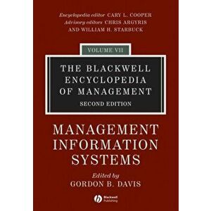 The Blackwell Encyclopedia of Management. Management Information Systems, 2nd Edition, Hardback - *** imagine