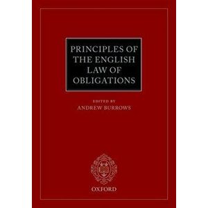 Principles of the English Law of Obligations, Paperback - *** imagine