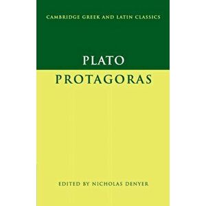 Plato: Protagoras, Paperback - *** imagine