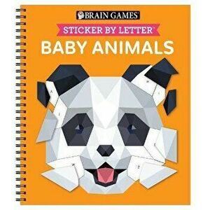 Brain Games - Sticker by Letter: Baby Animals, Spiral - *** imagine