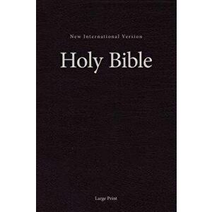NIV, Single-Column Pew and Worship Bible, Large Print, Hardcover, Black, Hardcover - Zondervan imagine