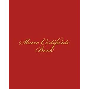 Share Certificate Book, Paperback - Martha Millbeach imagine