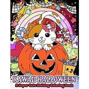 Kawaii Halloween: A Super Cute Holiday Coloring Book, Paperback - Jean Tumbagahan imagine