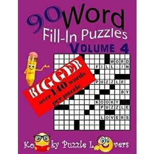 Word Fill-in Puzzles, Over 140 Words Per Puzzles, Paperback - Kooky Puzzle Lovers imagine