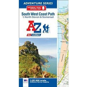 SW Coast Path North Devon & Somerset Adventure Atlas, Paperback - *** imagine