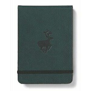 Dingbats A6+ Wildlife Green Deer Reporter Notebook - Dotted, Paperback - *** imagine