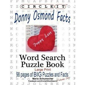 Circle It, Donny Osmond Facts, Word Search, Puzzle Book, Paperback - *** imagine