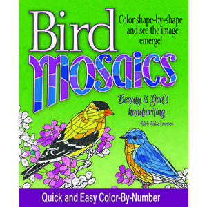 Bird Mosaics: Quick and Easy Color-By-Number, Paperback - Product Concept Editors imagine