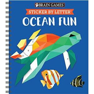 Brain Games - Sticker by Letter: Ocean Fun (Sticker Puzzles - Kids Activity Book) [With Sticker(s)], Spiral - *** imagine