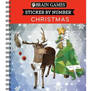 Brain Games - Sticker by Number: Christmas, Spiral - *** imagine