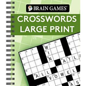 Brain Games - Crosswords Large Print (Green), Spiral - *** imagine