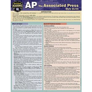 AP - Associated Press Style Guide: A Quickstudy Laminated Reference, Other - Lila Stromer imagine