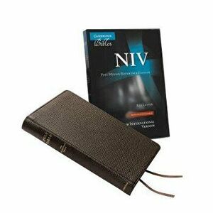 NIV Pitt Minion Reference Edition, Brown Goatskin Leather, Red Letter Text: Ni446: Xr, Hardcover - *** imagine