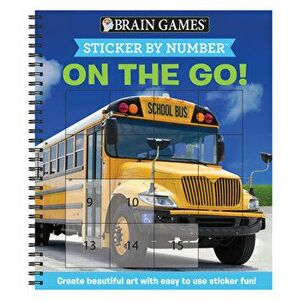 Brain Games - Sticker by Number: On the Go (Square Stickers): Create Beautiful Art with Easy to Use Sticker Fun! - *** imagine