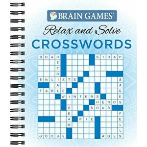 Brain Games - Relax and Solve: Crosswords (Blue), Spiral - *** imagine