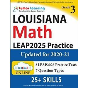 LEAP Test Prep: 3rd Grade Math Practice Workbook and Full-length Online Assessments: LEAP Study Guide, Paperback - Lumos Learning imagine