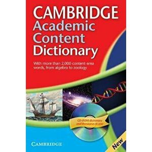 Cambridge Academic Content Dictionary Reference Book [With CDROM], Paperback - Cambridge University Press imagine