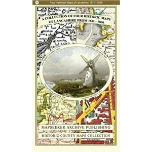 Collection of Four Historic Maps of Lancashire, Paperback - *** imagine