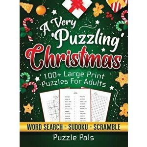 A Very Puzzling Christmas: 100 Large Print Puzzles For Adults, Hardcover - Puzzle Pals imagine