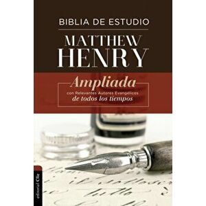 Rvr Biblia de Estudio Matthew Henry, Tapa Dura, Hardcover - Matthew Henry imagine