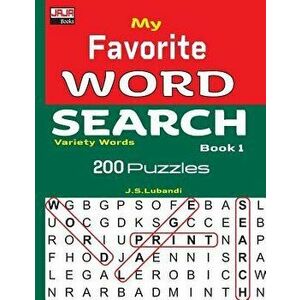 My Favorite Word Search Book 1, Paperback - J. S. Lubandi imagine