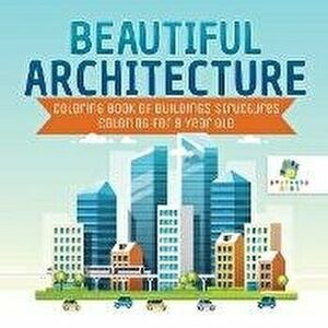 Beautiful Architecture Coloring Book of Buildings Structures Coloring for 9 Year Old, Paperback - Educando Kids imagine