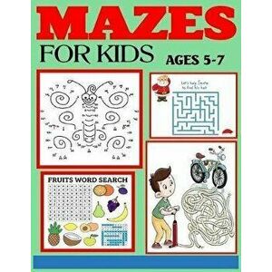 Mazes for Kids Ages 5-7: The Amazing Big Mazes Puzzle Activity workbook for Kids with Solution Page, Paperback - Design Nobly imagine
