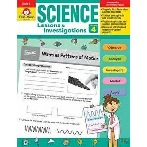 Science Lessons and Investigations, Grade 4, Paperback - Evan-Moor Educational Publishers imagine