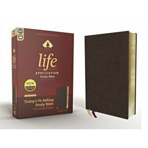 Niv, Life Application Study Bible, Third Edition, Bonded Leather, Burgundy, Red Letter Edition, Hardcover - Zondervan imagine